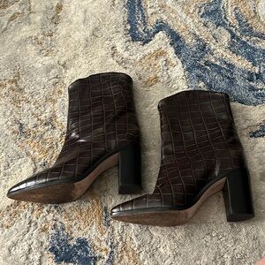 Schutz Brown Leather Boots